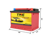 Batería de Arranque y Parada para Automóvil de Alto Rendimiento TNE 12V 30Ah 40Ah LiFePO4 con Monitor de Aplicación Móvil Bluetooth para Reemplazar la Batería de Automóvil de 75Ah