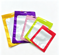 Offre Spéciale : Sachets Mylar Holographiques Anti-Odeur à Faible MOQ pour Emballage de Chouchous et de Bijoux, Idéaux pour la Vente au Détail