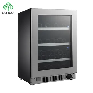 <span class=keywords><strong>Réfrigérateur</strong></span> à vin Candor OEM 145L, <span class=keywords><strong>réfrigérateur</strong></span> électrique <span class=keywords><strong>encastrable</strong></span> avec refroidisseur à vin pour une utilisation en extérieur, capacité de 46 bouteilles - Product Image 3