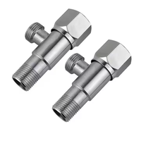 Robinet d'angle en acier inoxydable pour eau chaude et froide, anti-explosion, accessoires pour salle de bain, cuisine, hôtels, toilettes, salles de douche