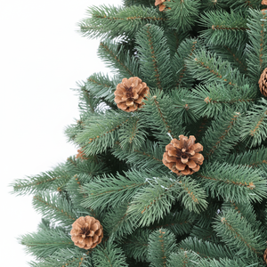 Fabricante Profesional Ofrece Árbol de Navidad Preiluminado con Frutos de Pino, Artesanía Exquisita, Decoración para Exteriores, Servicio OEM/ODM - Product Image 3