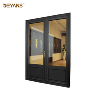 Porte coulissante double en alliage d'aluminium importée d'Allemagne, insonorisée, isolation thermique, porte intérieure, design chinois, utilisation en cuisine