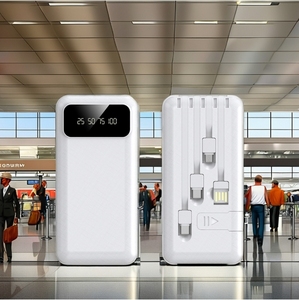 Slim <strong>Smart</strong> Phone <strong>Power</strong> Bank High Capacity 2A <strong>Mobile</strong> Charger with Portable Display Screen Four Wires Output <strong>Power</strong> - Product Image 4