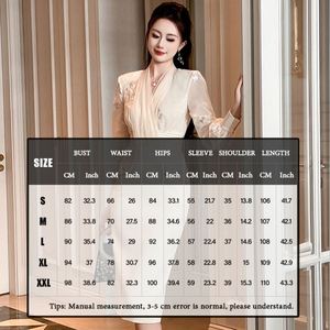New <strong>Collection</strong> Women XL Dresses High Waist Sequin Formal Office Pencil Long Sleeve Dress Lady Elegant Dress - Product Image 4