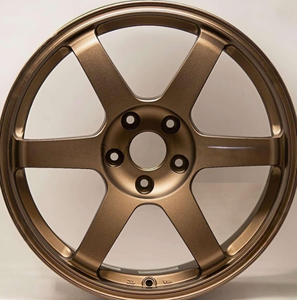 ล้อแม็ก TE37สีบรอนซ์ Volk สำหรับรถแข่ง Saga PLUS T6061ล้อปลอมแปลง5X112 5X114.3 5X120 18 19 <span class=keywords><strong>20</strong></span>สำหรับ BMW M4 Toyota - Product Image 5