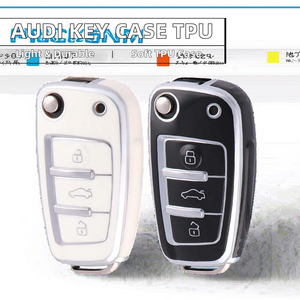 Étui de protection léger et élégant en TPU pour clé de voiture <span class=keywords><strong>Audi</strong></span> A3/A4/B6/B7/B8/A6/C5/C6/RS3/Q3/Q7/TT/8V/<span class=keywords><strong>S3</strong></span> – Accessoire pour télécommande - Product Image 2