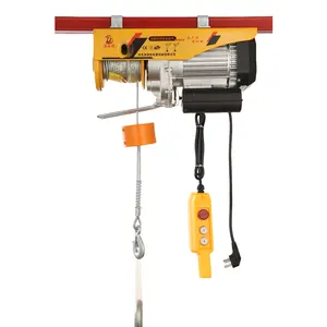 220v Small Electric Winches 800kg 1000kg 1200kg Pa Small Mini Micro Wire Rope Electric Hoist With Trolley