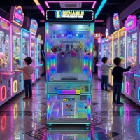Neofuns Claw N Spin 25 Distributeur de cadeaux à pinces pour machine à grue de jeu à monnayeur en fer Anglais Espagnol
