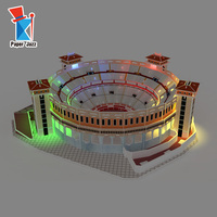 Kit de jeu de puzzle 3D DIY pour adultes et enfants avec modèle en papier des arènes mexicaines