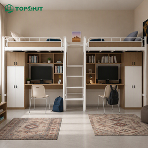 Système de lits superposés et de bureaux intégrés de qualité professionnelle pour projets de construction de dortoirs universitaires – Solutions pour résidences étudiantes - Product Image 1