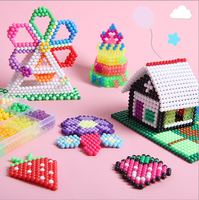Perles Magiques à l'Eau en Gros, 15 Couleurs, 1500 Perles, Kit de Bricolage DIY, Ensemble de Perles à Pulvériser Sans Repassage, Jouet Éducatif pour Enfants