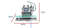 Machine d'embouteillage automatique électrique de bureau pour mascara crème cosmétique lotion pâte boissons remplissage d'huile capsulage et étiquetage