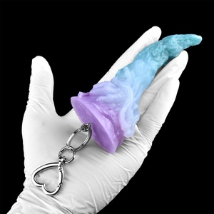 YOCY Erotic Pendant Silicone <b>Dildo</b> Pendant Fantasy <b>Dildo</b> Small Size Anal Plug Erotic Keychain Accessory Adult Products Wholesale - Product Image 5