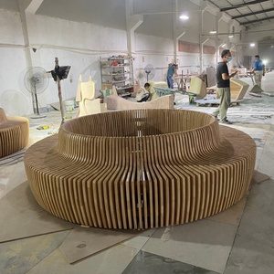 Pots de fleurs paramétriques personnalisés, jardinières de haute qualité, mobilier d'extérieur pour hôtel, banc en <span class=keywords><strong>bois</strong></span> massif avec <span class=keywords><strong>jardinière</strong></span>, grande <span class=keywords><strong>jardinière</strong></span>, OEM - Product Image 2