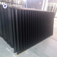 Panneaux de clôture en aluminium à lamelles ventilées, fixes, en métal noir avec revêtement en poudre, auvent de fenêtre en aluminium