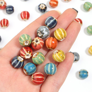 Wholesale China Factory Flower Glaze Mini Color Watermelon <b>Beads</b> DIY Jewelry Accessories <b>Bracelet</b> <b>Beads</b> - Product Image 3