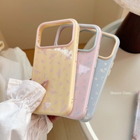 Nouvelle coque de téléphone en dentelle à petits motifs floraux pour iPhone 18 Pro, 17, 16, 14, 13 – Housse de protection douce, élégante et haut de gamme