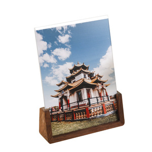 Acrilico U-Frame tavolo regalo creativo fatto da te semplice in legno massello cornice <span class=keywords><strong>stampata</strong></span> UV per <span class=keywords><strong>foto</strong></span> - Product Image 1
