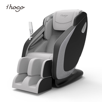Silla de Masaje Corporal Completo Portátil Ihoco V002, Gravedad Cero, 8 Programas, Brazo Robótico de Acero Inoxidable, Riel Guía Ultra Largo