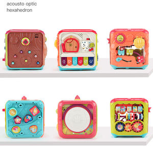 New Arrival Interesting Sound and Light 6 in 1 <b>Magic</b> <b>Box</b> Hexahedral Drum Baby Educational Learning Activity Toys for Kids - Product Image 3