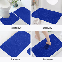 Tapis de bain pour balcon en polyester absorbant à séchage rapide, lavable à la main, antidérapant, idéal pour salle de bain, lavabo ou bureau, tapis de maison