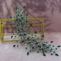 Nouvel Arrivage – Applique de Mariage Scintillante en Perles de Cristal, Fleurs et Feuilles en Strass pour Robe de Bal 2027