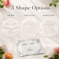 Masque facial en hydrogel en tissu maillé, formule personnalisée OEM ODM, marque privée, PDRN, collagène, acide hyaluronique