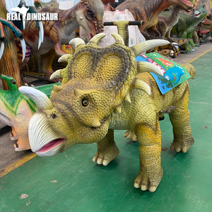 Jeux d'intérieur pour centres commerciaux, manèges animatroniques de tricératops marchants - Product Image 2
