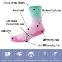 Chaussettes en coton personnalisées, chaussettes de sport d'élite, chaussettes de basket-ball pour hommes