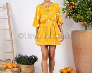 Vestido de una pieza Casual Sexy bordado de alta calidad bohemio para mujer - Product Image 4