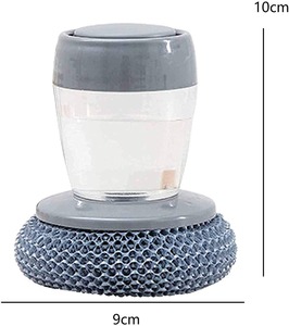 Spazzola per Piatti con Dispenser di Sapone Integrato in PET e Sfera in Acciaio Inox - Product Image 5