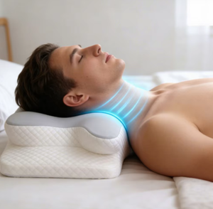 Almohada Cervical para Aliviar el <span class=keywords><strong>Dolor</strong></span> <span class=keywords><strong>de</strong></span> Cuello, Ortopédica Ergonómica <span class=keywords><strong>de</strong></span> Espuma Viscoelástica, Suave <span class=keywords><strong>y</strong></span> Transpirable para Dormir en Casa - Product Image 6