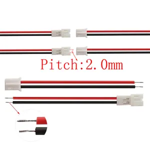 20Cm Jst Ph 2.0 2.0Mm Pitch 2 Pin Male Female Connector Micro Jst Ph 2 P Plug jack Socket Terminals Draad Kabels Connectors
