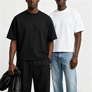 Custom Blank Oversize Boxy 100% Cotton <b>Tshirt</b> T-Shirts T Shirt Heavyweight High Quality Mens Manufacturer Factory Direct - Product Image 1
