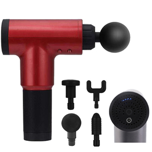 Amazon Sport 4 cabezas profesional eléctrico inalámbrico Fascia vibración Mini tejido profundo masaje muscular arma - Product Image 2