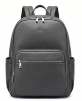 Individuell Bedruckbare Vegane PU-Leder Wickeltasche Rucksack mit 16 Fächern, Passend für Flaschen, Windeln und 15-Zoll-Laptops