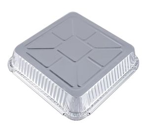 RE3G ภาชนะอลูมิเนียมฟอยล์ทรงลึกพิเศษขนาดครึ่งพิเศษสำหรับใช้ซื้ออาหารภาชนะฟอยล์พร้อมฝาปิด - Product Image 3