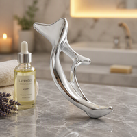 Outil de massage facial et corporel en métal de luxe, grattoir, outil de massage des points de pression, soin de la peau, outil Gua Sha, outil de soin du visage