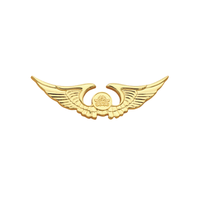 Épingles en métal personnalisées en alliage de zinc 3D émaillé, épingles de sécurité pour vêtements, épingles de revers pour compagnies aériennes, badge d'aile, cadeau