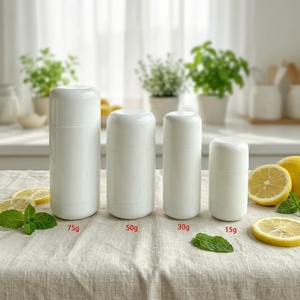 Contenitore per Deodorante Twist-Up in PP da 15g 30g 50g, Tubo Vuoto Rotondo per Antitraspirante con Tappo a Vite, Flacone in Plastica - Product Image 4