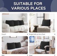 Oreiller de soutien lombaire pour chaise de bureau et siège de voiture en mousse à mémoire de forme parfaitement équilibrée Coussin polyvalent pour le bas du dos