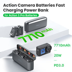 AMagisn Banco de energía de carga rápida para DJI <span class=keywords><strong>OSMO</strong></span> Action5Pro Cargador de batería Caja de cargador rápido con capacidad de 7710mAh - Product Image 2
