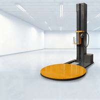 Machine d'emballage automatique de palettes avec film étirable, table tournante pour entrepôt logistique