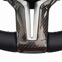 Volant en cuir fibre de carbone SSY avec marqueur supérieur rouge, design perforé, style M Sport, palettes de changement de vitesse pour F30/F10/F20/F80