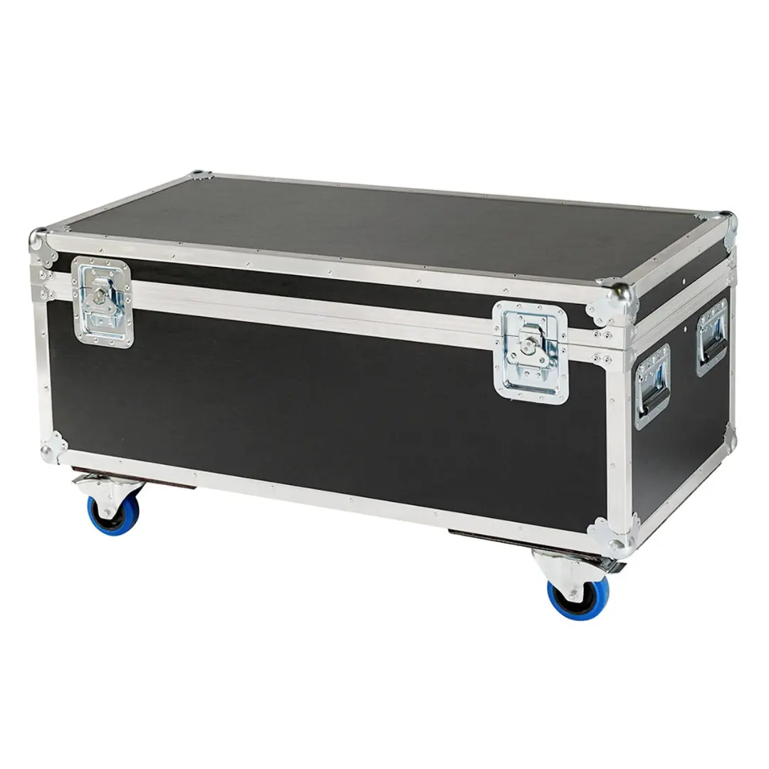 Factory Wholesale Custom Dimension Aluminum Flight Case Protective Carrying Equipment Extra High Cable Trunk Case with Wheels