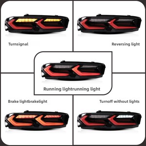 <span class=keywords><strong>Feux</strong></span> arrière modifiés pour Chevrolet Camaro 2019 à aujourd'hui, <span class=keywords><strong>avec</strong></span> des ensembles de <span class=keywords><strong>feux</strong></span> arrière à LED séquentiels de 36 W 12 V - Product Image 2
