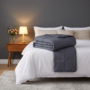 <b>Weighted</b> <b>Blanket</b> <b>Weighted</b> <b>Blanket</b> for Adults High Breathability Heavy <b>Blanket</b>, Soft Material with Premium Glass Beads - Product Image 6