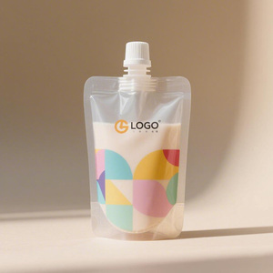 Custom Design Food-grade 100ML 300ML Juice Jelly Spouted Pouch <b>Coffee</b> Beverage Doypack Bags Stand-Up Pouches with Nozzle - Product Image 4