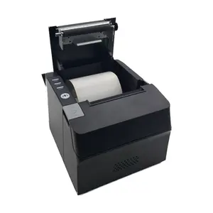 2021 nuevo escritorio termosensible directo 203 DPI 80 mm impresora termosensible negra