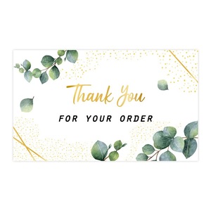 Cartes de remerciement personnalisées de luxe imprimées, 50 pièces, plusieurs couleurs, pour petites entreprises, mariage, cartes de vœux en papier, cartes postales - Product Image 6